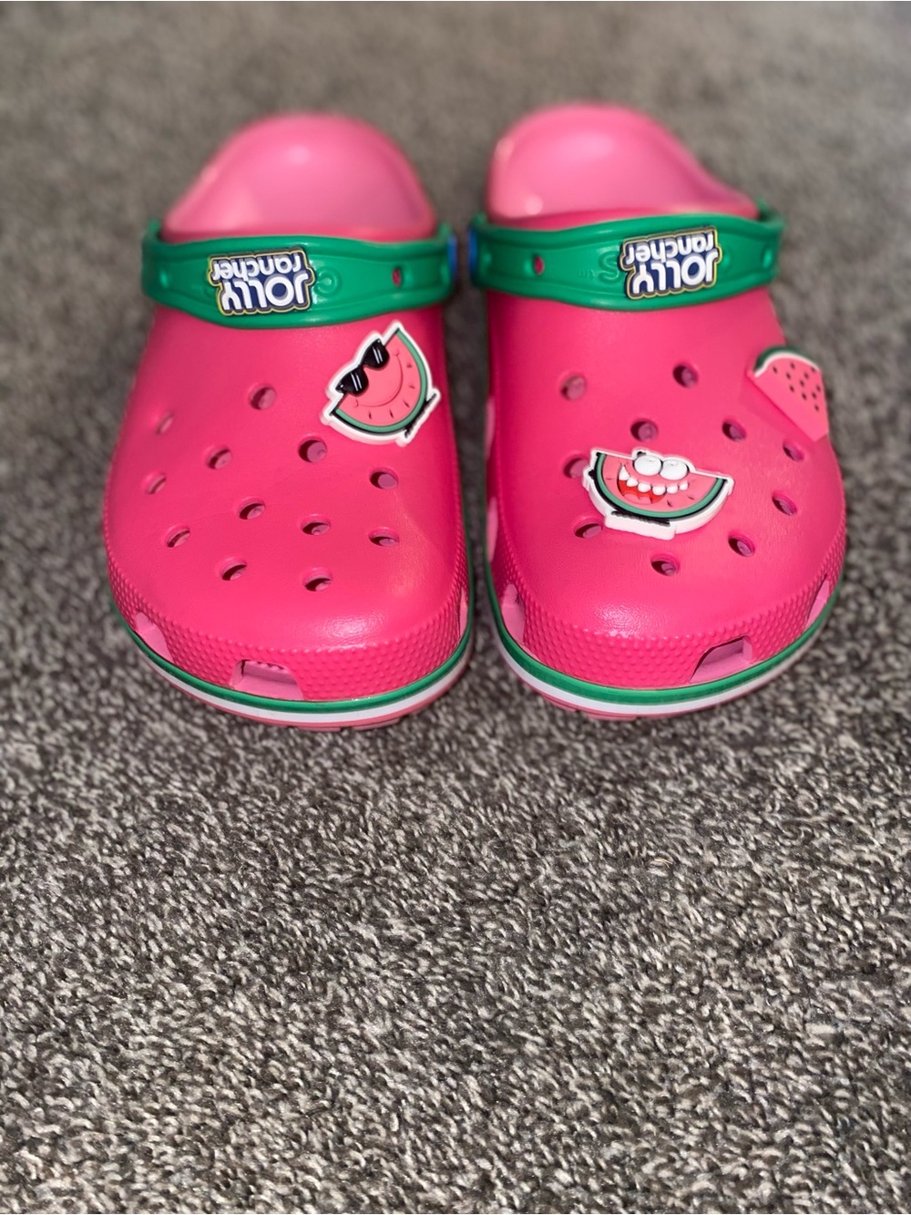 Watermelon JollyRancher collab Crocs